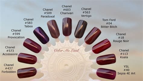 chanel colour match|Chanel nail polish colour chart.